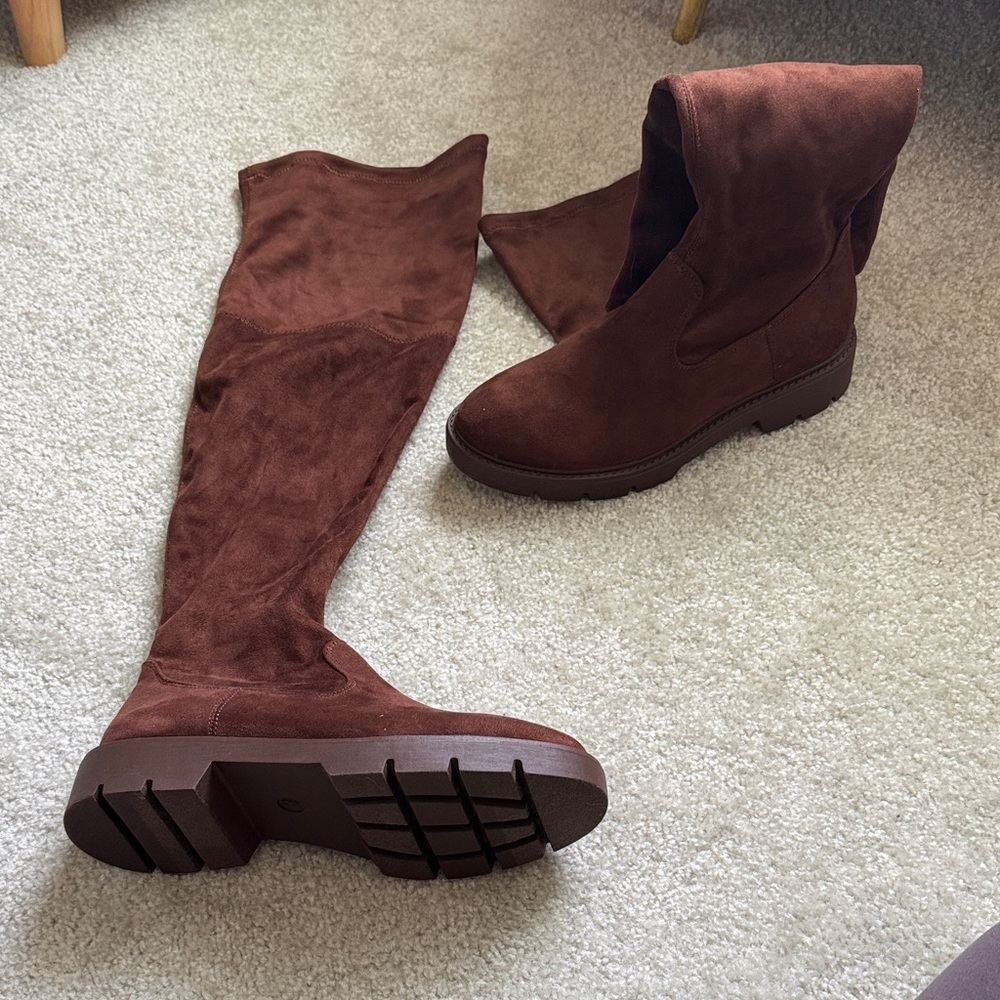 Brown Over-the-Knee Boots 8